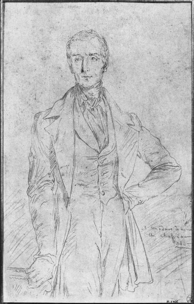 Portrait of Alphonse de Lamartine, 1844 by Théodore Chassériau